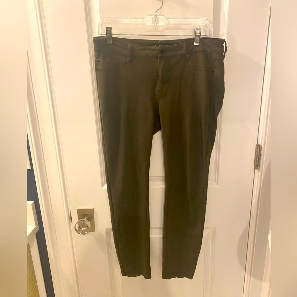 Liverpool jeans olive green soft pant